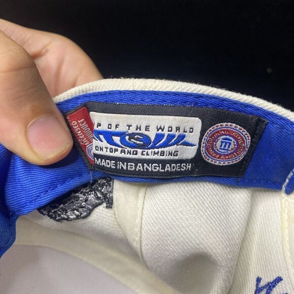 Kentucky Wildcats Top Of The World SnapBack Hat Retro White Blue New - Picture 5 of 5